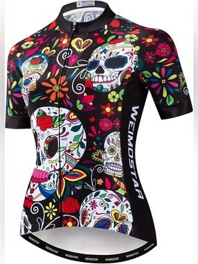 Weimostar Day of the Dead Cycling Jersey - Large - New